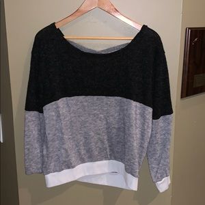 Shein 3/4 sleeve cropped sweater